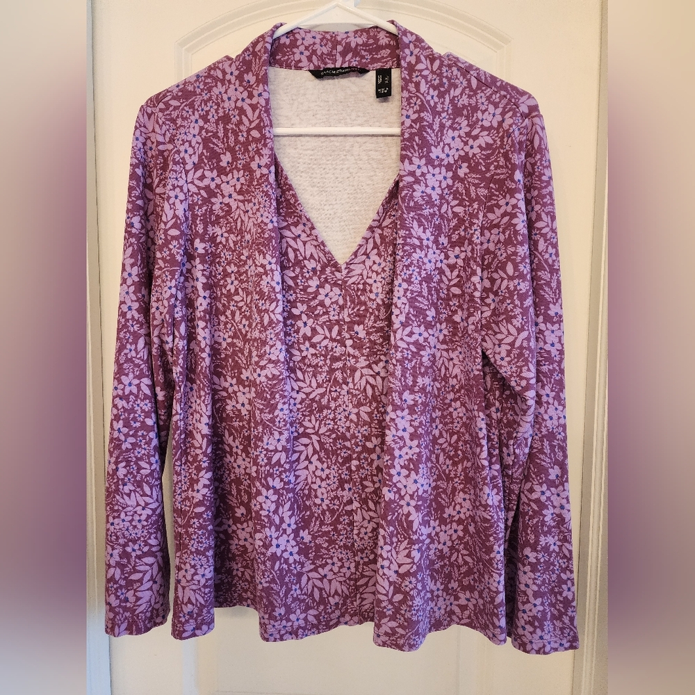 Isaac Mizrahi Floral Blouse